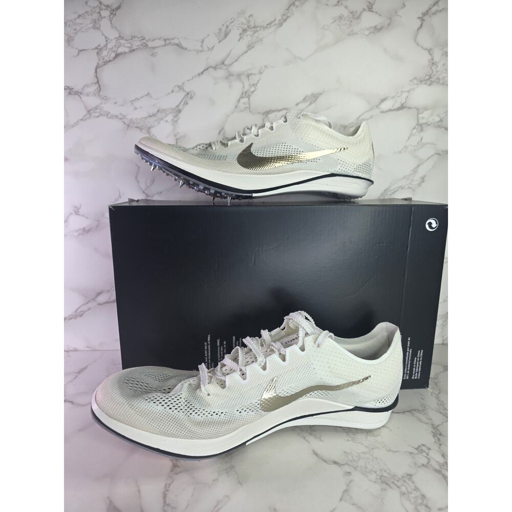 Nike Dragonfly 2 Elite Track Spikes White Gold IB8745-100 Unisex Sz 9.5M / 11W
